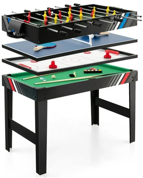 GYMAX 4-in-1 Multi Game Table (49″)