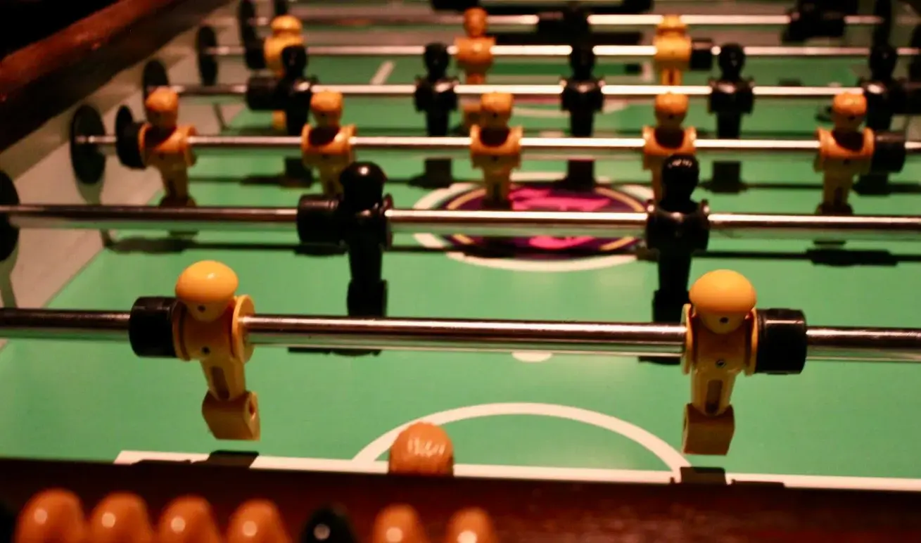 Foosball Table Setup