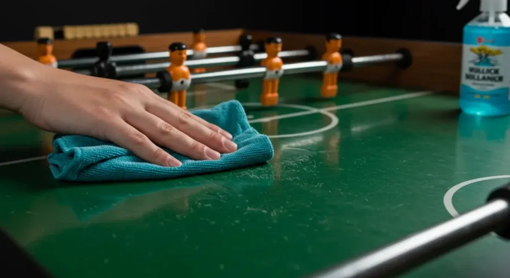 How to clean a foosball table