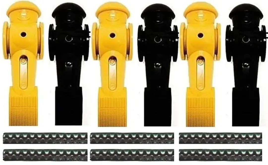 6 Tornado Foosball Men Counter Balanced Roll Pin