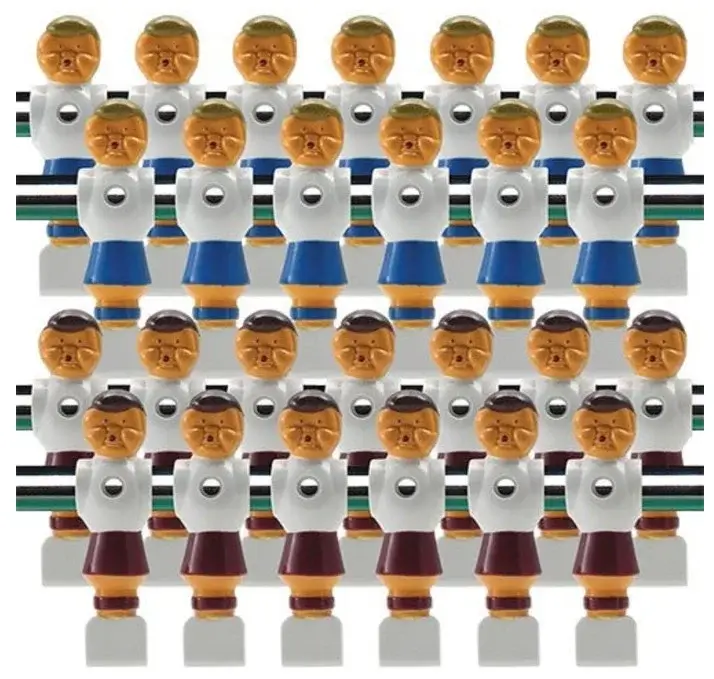 Billiard Evolution 26 Old Style Red and Blue Foosball Men