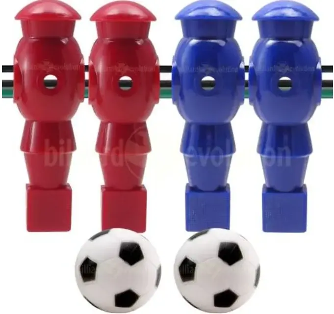 Billiard Evolution 4 Foosball Men and 2 Soccer Balls