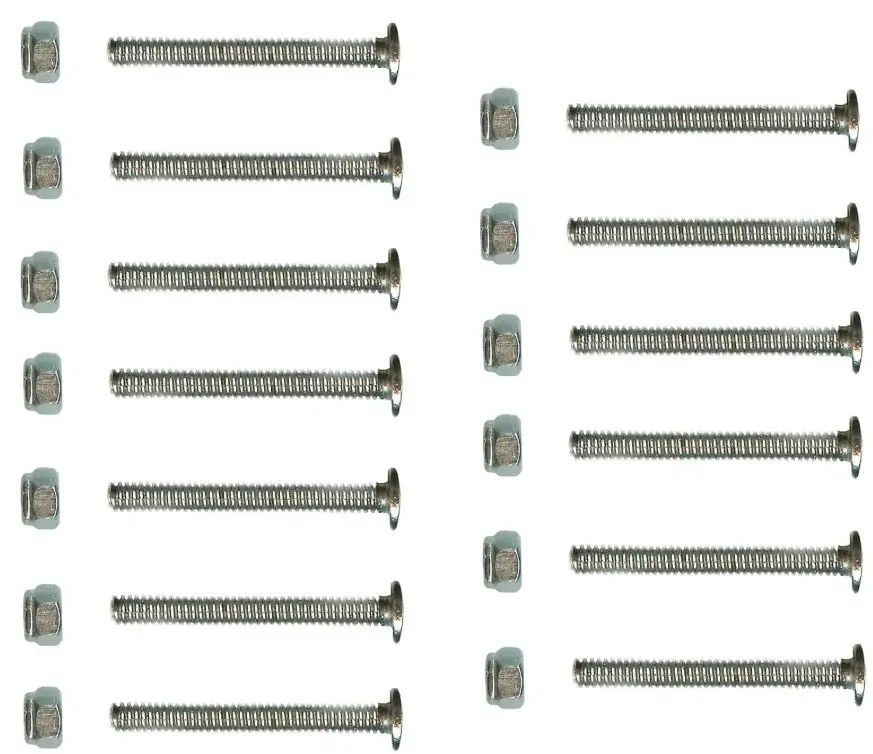Foosball Screw Men Player Bolts and Lock-Nuts