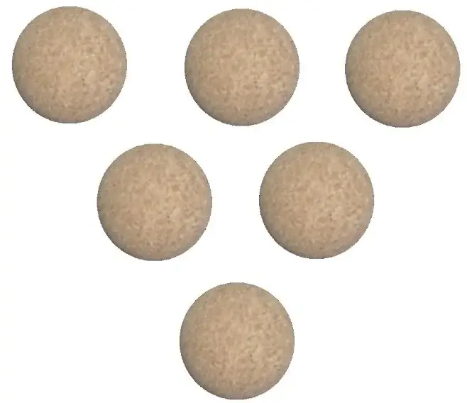 René Pierre Foosball Table Cork Ball Replacement - Natural (Set of 6)