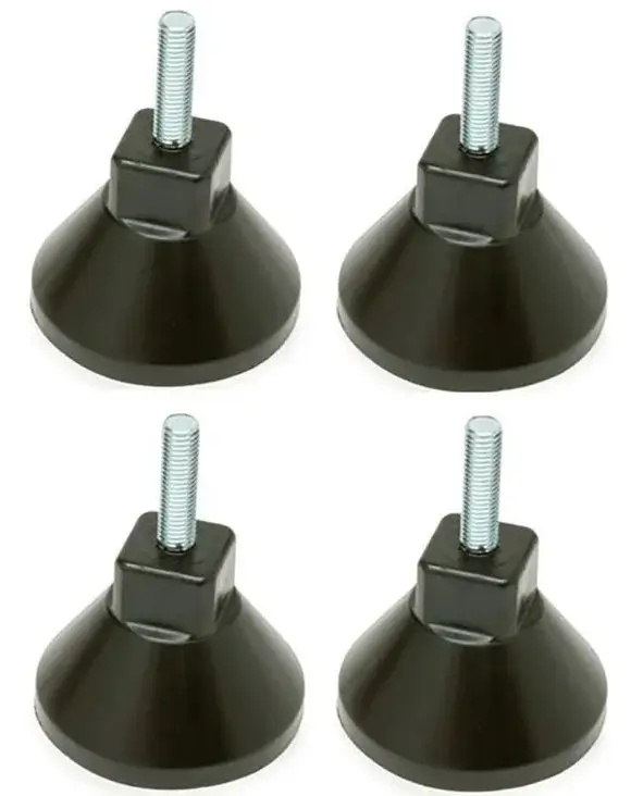 Tornado Black Foosball Leg Levelers